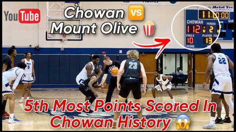 Chowan Vs Mount Olive Th Most Points Scored In Chowan History Youtube