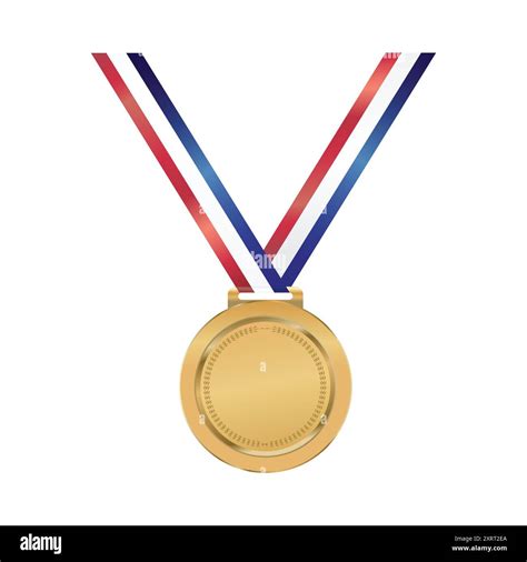 Gold Medal With Ribbon Vector Stock Vector Image And Art Alamy
