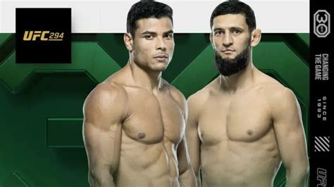 UFC 294 Paulo Costa Vs Khamzat Chimaev Aliskerov Vs Imavov Set