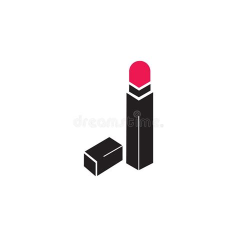 Lipstick Logo Icon Design Template Stock Vector - Illustration of shape ...