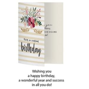 Amazon Dessie Unique Happy Birthday Cards Gold Foil