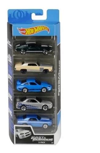 Set 5 Pack Rápido Y Furioso Hot Wheels 1 64 Paquete Azul MercadoLibre