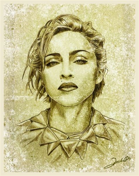 Madonna By Renato Artes Celebrity Drawings Celebrity Portraits