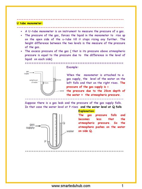 Mercury Manometer Download Free Pdf Pressure Pressure Measurement