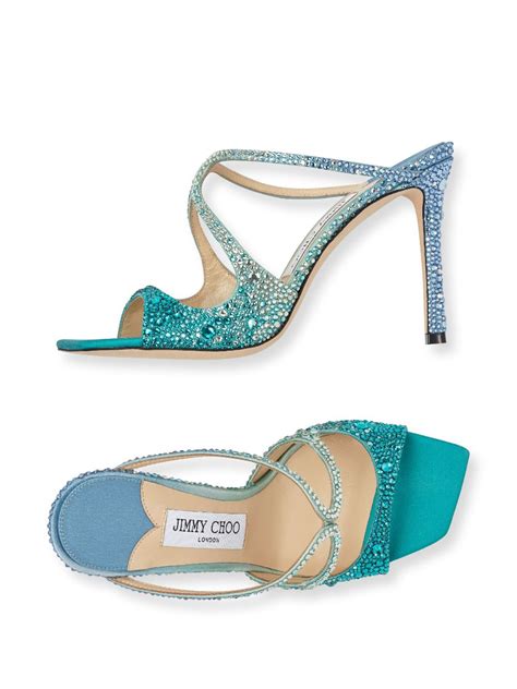 Jimmy Choo Anise Crystal Embellished Mules Farfetch