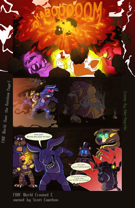 FNAF World: Over the Rainbow page 7 by Rile-Reptile on DeviantArt