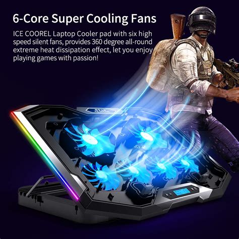 Buy ICE COOREL Gaming Laptop Cooling Pad 15 17 3 Inch RGB Laptop