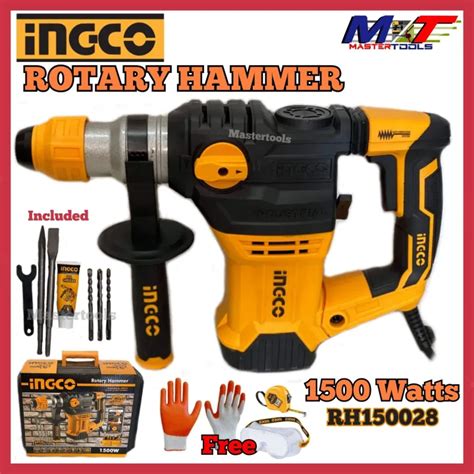 Ingco Rotary Hammer 1500watts Rh150028 Sds Plus With Freebies Lazada Ph