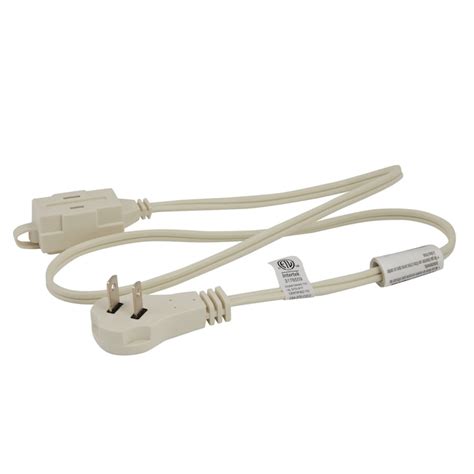 Utilitech Indoor 3 Ft 16 2 2 Prong White Indoor Spt 2 Light Duty Flat Plug Extension Cord