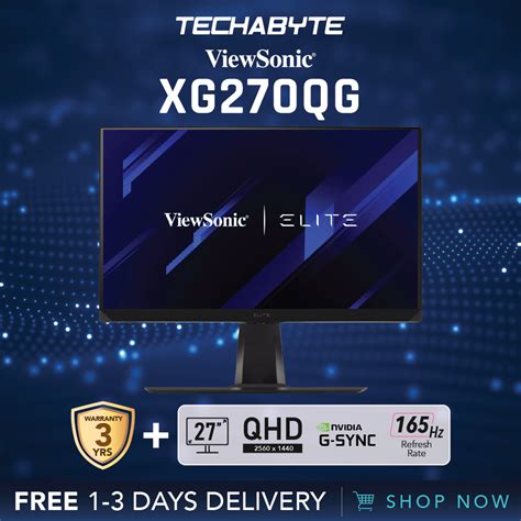 Viewsonic Xg Qg Elite Hz Wqhd Gaming Monitor Shopee Singapore