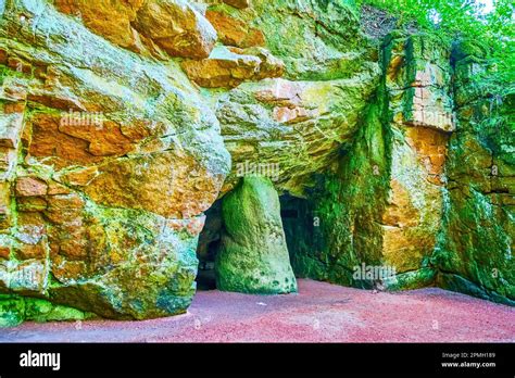 The Grotto Of Calypso In The Rock Of Sofiyivka Park Uman Ukraine