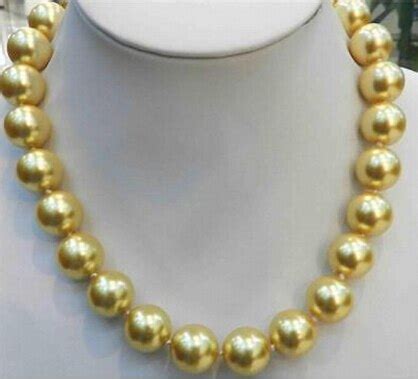 814 10mm AAA Gold South Sea Shell Parel Rond Grandado