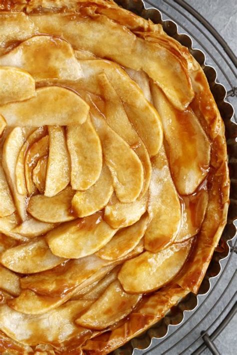 Salted Caramel Pear Phyllo Tart Recipe Girl Versus Dough