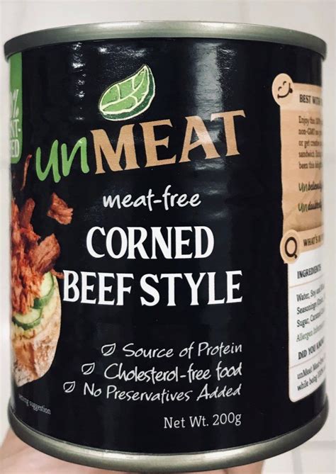 Unmeat Meat Free Corned Beef Style 200g 100 Plant Based Food And Drinks