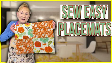 Sew Easy Placemats Beginners Project The Sewing Room Channel Youtube