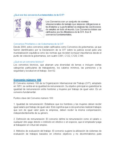 Convenios De La Oit ¿qué Son Los Convenios Fundamentales De La Oit