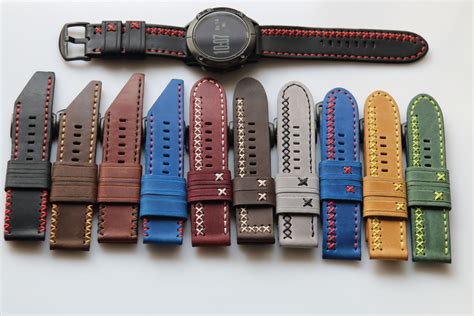 Натуральные кожаные ремешки ручной работы для часов Garmin