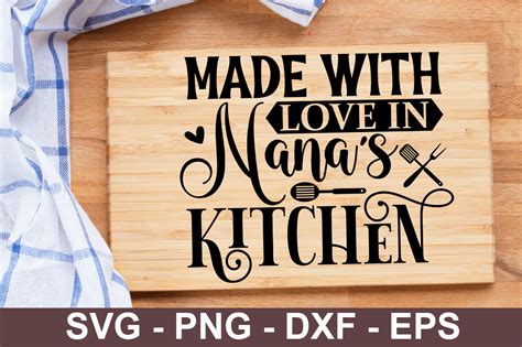 Made With Love In Nana S Kitchen Svg Graphic By CraftSVG Creative Fabrica