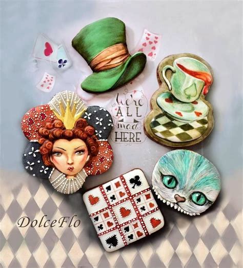 Pin By Silvana Moreira On Biscoitos In Alice In Wonderland Cakes