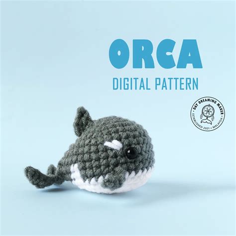 Orca Crochet Pattern PDF Baby Orca Amigurumi Crochet Killer Etsy