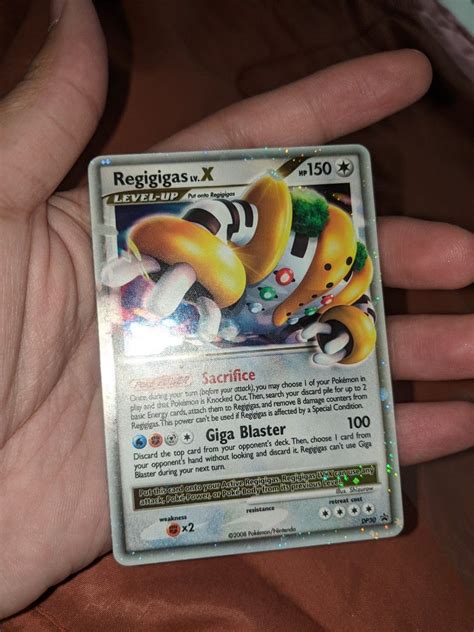 Pokemon Card Regigigas Lv X Dp Holo Rare Toys Collectibles