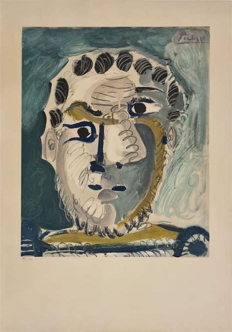 Pablo Picasso T Te D Homme Barbu For Sale At Stdibs Pablo Picasso