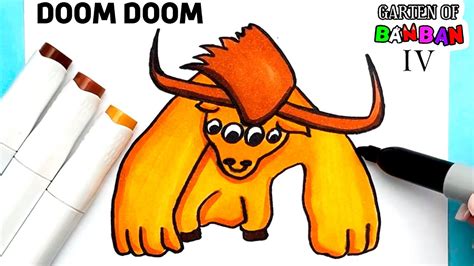 How To Draw Doom Doom From Garten Of Banban Chapter Youtube