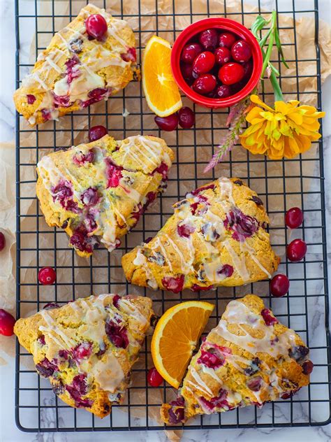 Bakery Style Cranberry Orange Scones Video Tatyanas Everyday Food