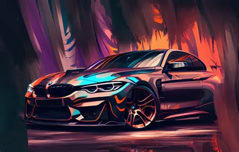 Wallpaper Bmw Drawing Sports Car For Mobile And Desktop Section Bmw