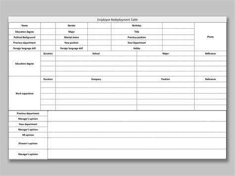 Resource Planning Template In Excel