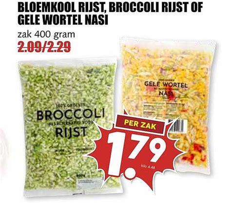 Bloemkool Rijst Broccoli Rijst Of Gele Wortel Nasi Aanbieding Bij Mcd