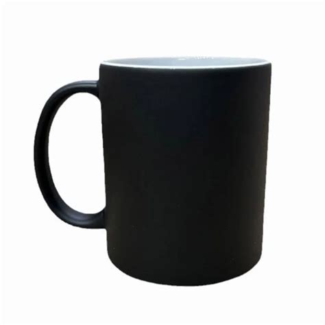 Black Plain Sublimation Magic Mug For Home Size 5 Inch H At Rs