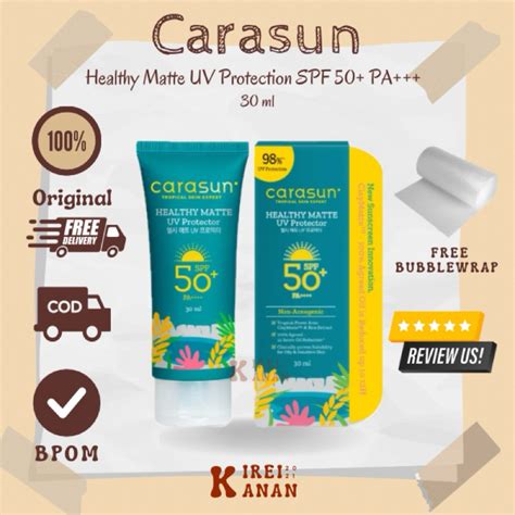 Jual Carasun Healthy Matte Sunscreen Uv Protector Spf 50 Pa 30 Ml Shopee Indonesia