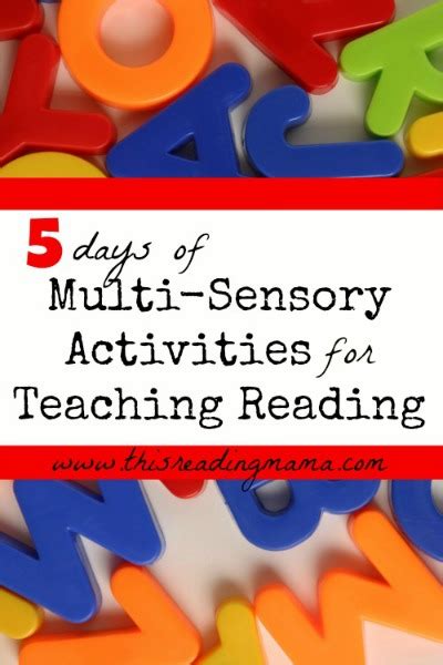 Multi Sensory Activities For Teaching Reading Artofit