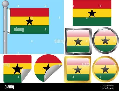 Black Star Square Ghana Stock Vector Images Alamy