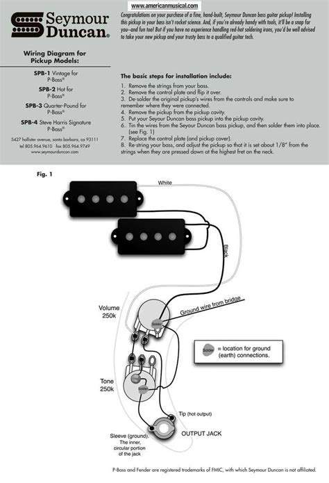 Wiring Schematic For Fender Precision Bass