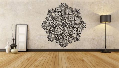 Mandala Yoga Meditation Room Large Vinyl Wall Mural Yoga Decal