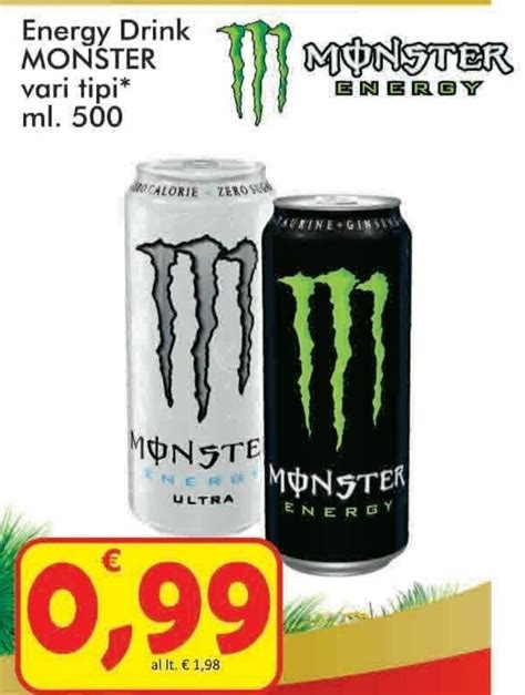 Offerta Monster Energy Drink Vari Tipi Ml Nel Volantino Di Paghi Poco