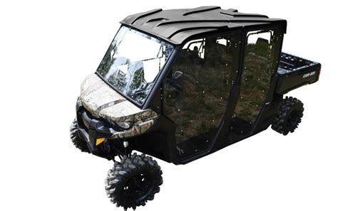 Superatv Heavy Duty Full Cab Enclosure Doors For Can Am Defender Max