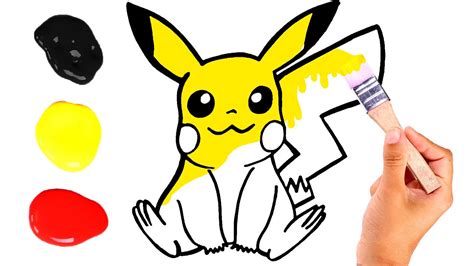 Dibuja Y Colorea A Pikachu ⚡🎨💛 Aprender A Dibujar Youtube