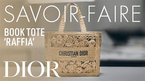 Raffia Dior Book Tote Bag Woven Wonders Of Elegance YouTube