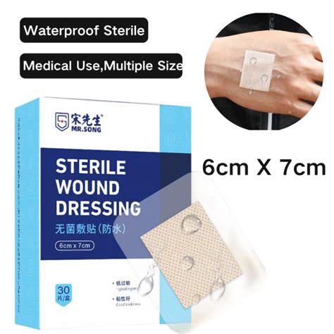 1030pcs Waterproof Sterile Dressing 6x7cm Wound Stickers Individual