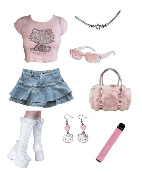 Hello Kitty Outfit Cute Outfits Casual Outfits Kawaii Fashion