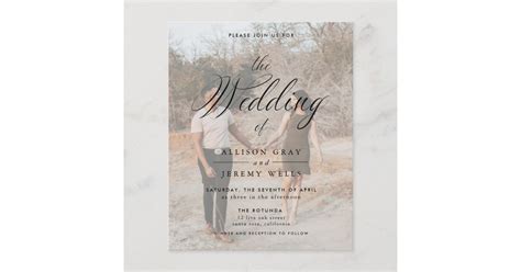 Photo Wedding Invitation | Zazzle