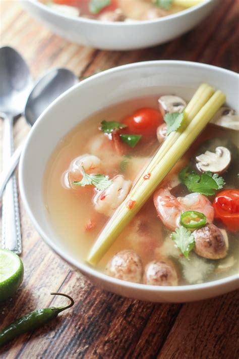 Thai Tom Yum Soup with Shrimp - The Wanderlust Kitchen