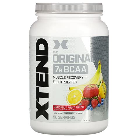 Xtend The Original 7G BCAA Knockout Fruit Punch 2 68 Lb 1 22 Kg