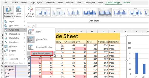 How To Add Title To Chart In Excel