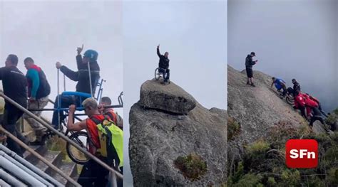 V Deo Projeto Leva Cadeirante Pela Primeira Vez Ao Pico Do Caled Nia