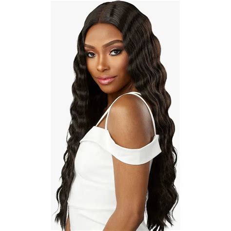 Sensationnel Butta Lace Human Hair Blend Hd Lace Front Wig Loose Cri