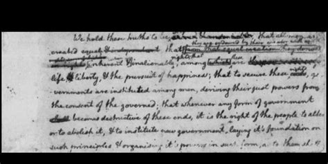 Thomas Jeffersons Original Declaration Of Independence Rough Draft